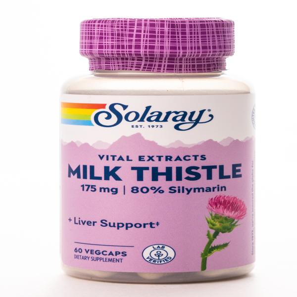 SOLARAY MILK THISTLE 175MG 80% SILYMARIN 60 CAPS