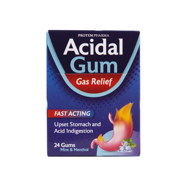 PROTEM PHARMA ACIDAL GAS RELIEF 24 GUMS