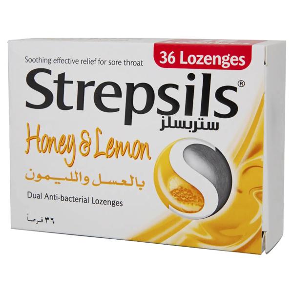STREPSILS HONEY LEMON 36 LOZENGES