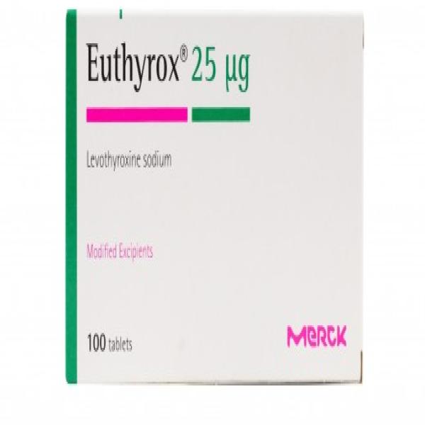 EUTHYROX 25 MCG 100 TABS