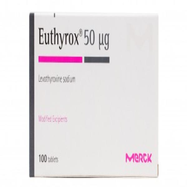 EUTHYROX 50 MCG 100 TABS