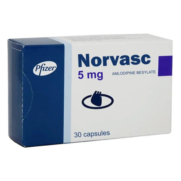 NORVASC 5 MG 30 CAPS