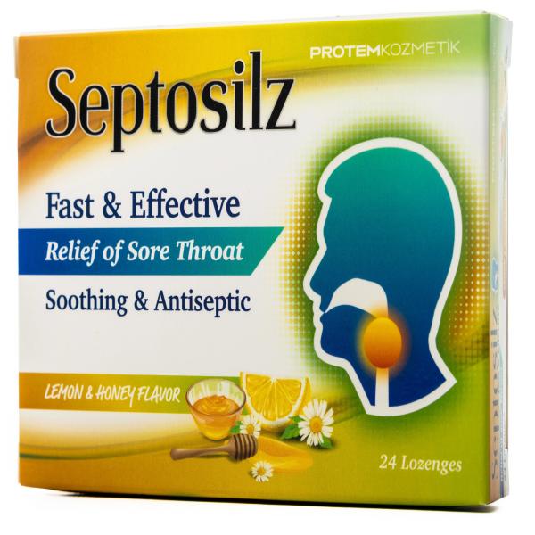 SEPTOSILZ LEMON & HONEY 24 LOZENGES