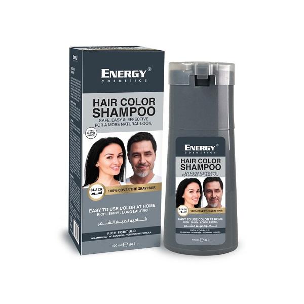 ENERGY HAIR COLOR SHAMPOO ( BLACK ) 400 ML