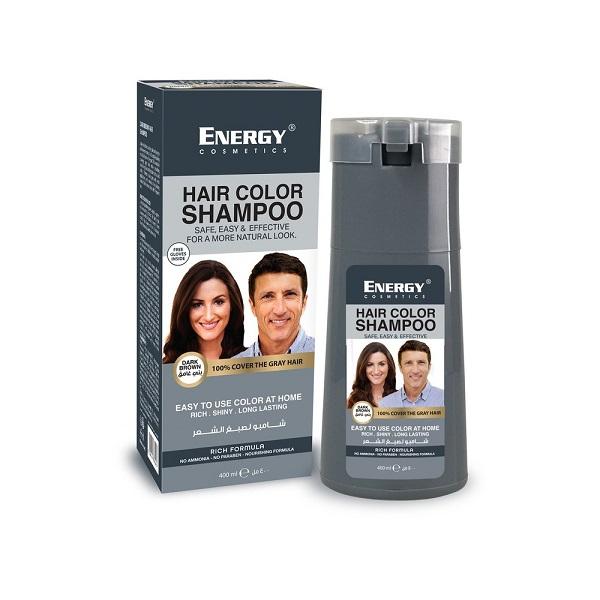 ENERGY HAIR COLOR SHAMPOO ( DARK BROWN ) 400 ML