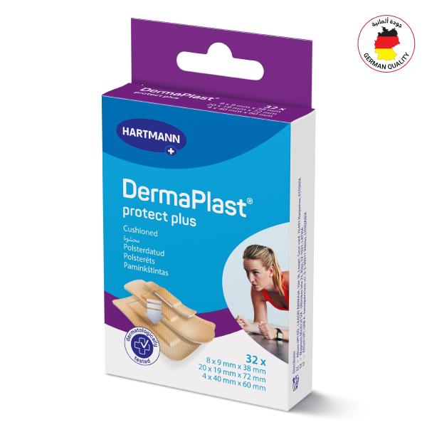 HARTMAN DERMAPLAST PROTECT PLUS FAMILY 3 SIZES 32 PCS (522860)