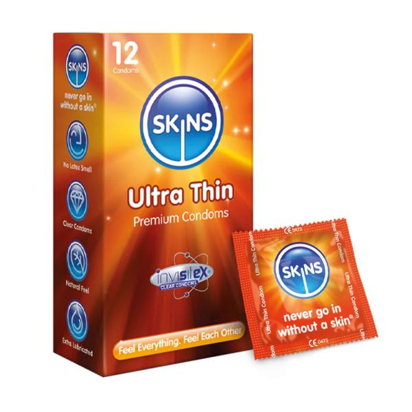 SKINS PREMIUM CONDOMS ULTRA THIN 12PCS
