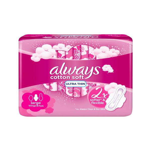 ALWAYS ULTRA SLIM LARGE 8 PADS