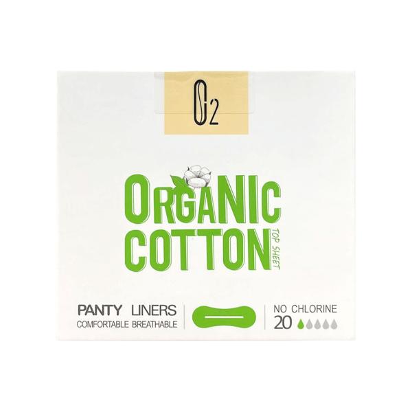 ORGANIC COTTON PANTY LINERS 20 PCS ( 150 MM )