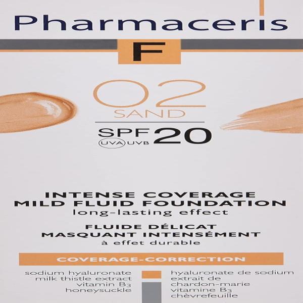 PHARMACERIS SPF50 FULID FOUNDATION SAND 02