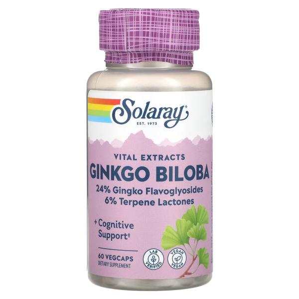 SOLARAY GINKGO BILOBA 60 CAP