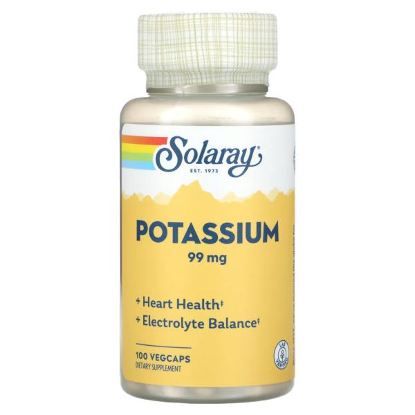 SOLARAY POTASSIUM 99MG 100CAP