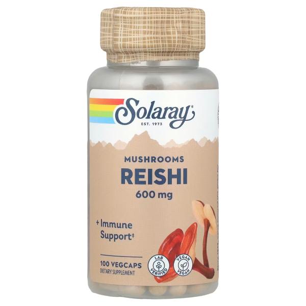 SOLARAY REISHI MUSHROOM 600MG 100CAP