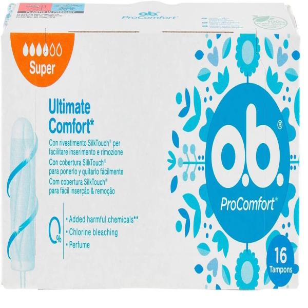 TAMPON O.B. PROCOMFORT SUPER 16 PCS