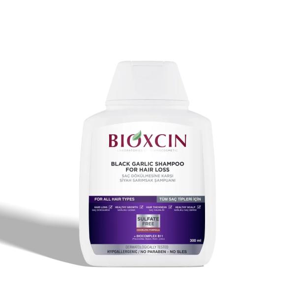 BIOXCIN BLACK GARLIC SHAMPOO FOR ALL HAIR TYPES 300 ML