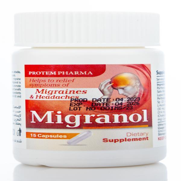 MIGRANOL 15 CAPS