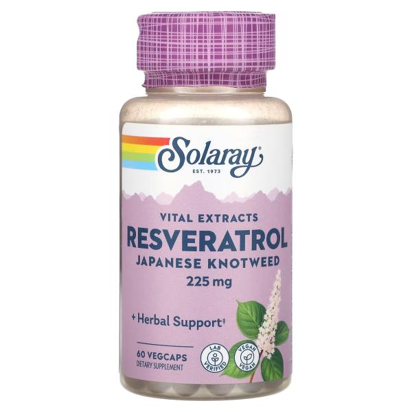 SOLARAY RESVERATROL 60 CAPSULES
