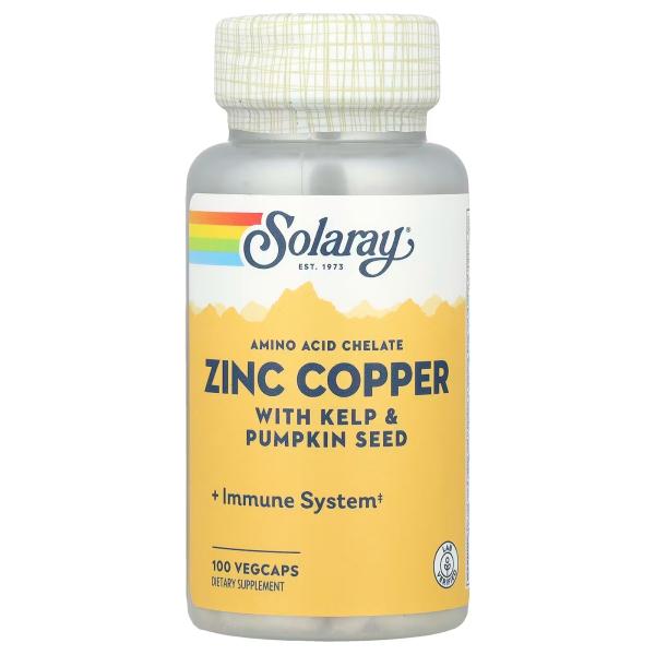 SOLARAY ZINC COPPER 100CAP