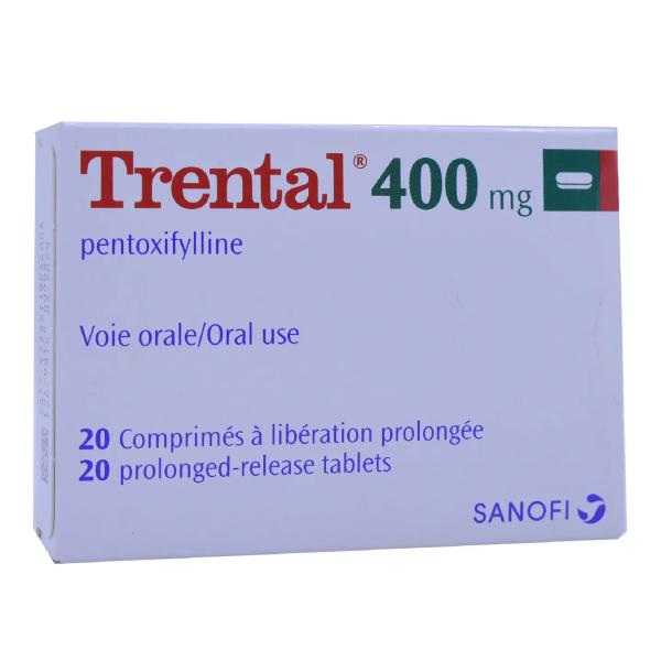 Trental 400 Mg 20 Tablets