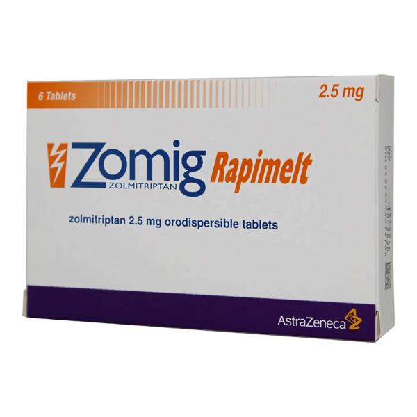 ZOMIG RAPIMELT 2.5 MG 6 TAB