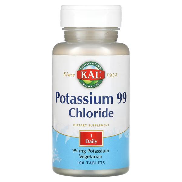 KAL POTASSIUM CHLORIDE 99 MG 100 TABLETS