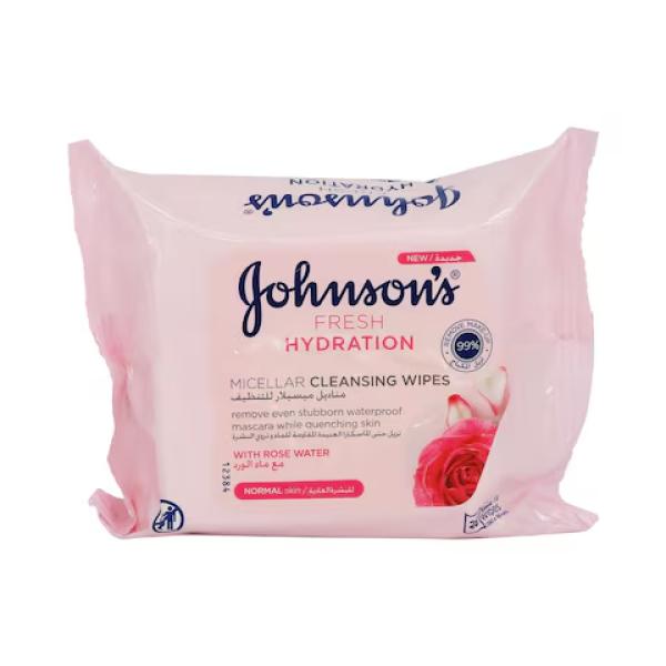 JOHNSON'S MICELLAR CLEANSING WIPES ( NORMAL SKIN ) 25 PCS