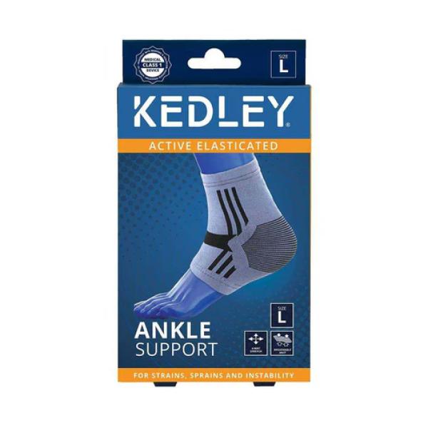 KEDLEY ACTIVE ELASTICATED ANKLE SUPPORT ( LARGE )