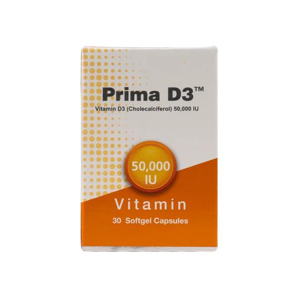 PRIMA D3 VITAMIN D3 50000 IU 20 SOFTGELS