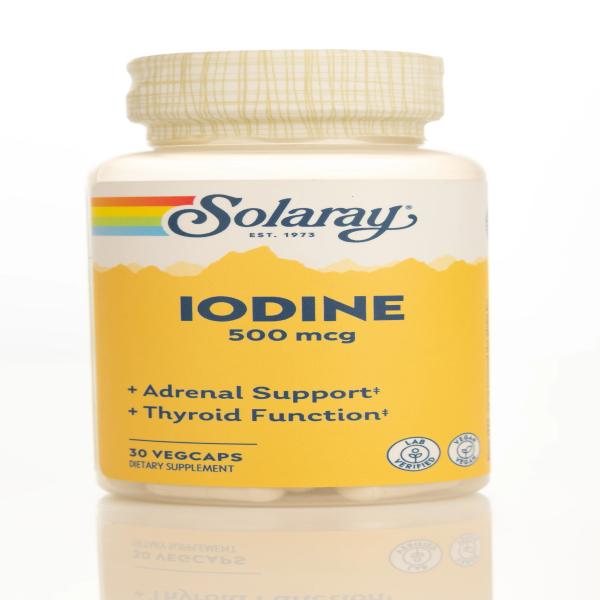 SOLARAY IODINE 500 MCG 30 CAPSULES