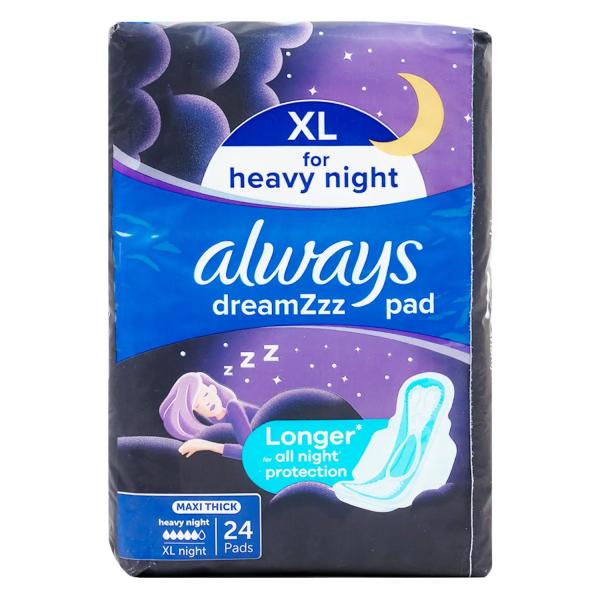 ALWAYS DREAMZzz MAXI THICK XL NIGHT 24 PADS ( 1929 )