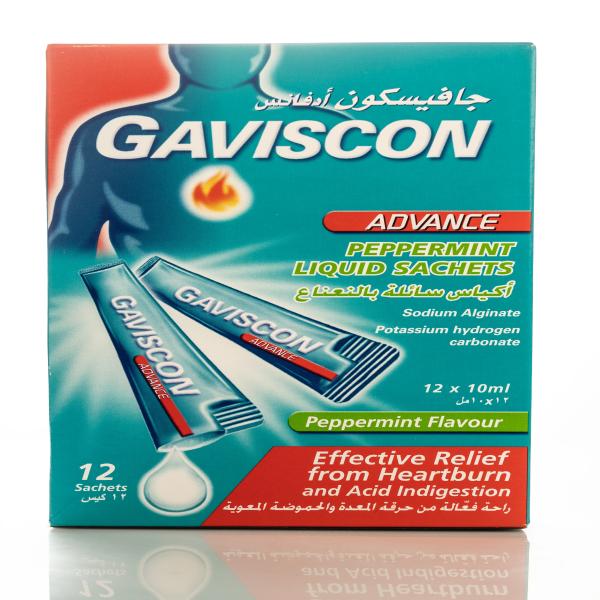 GAVISCON ADV PEP SACH ORAL SUSP 10ML 12 S