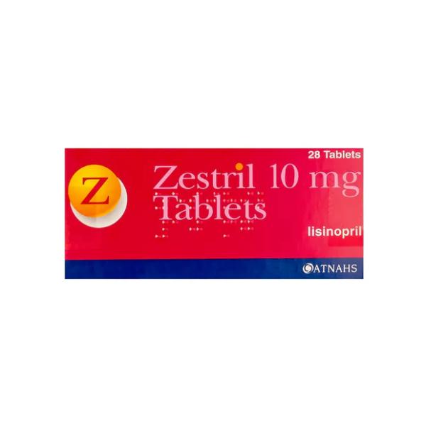 ZESTRIL 10 MG 28 TABLETS