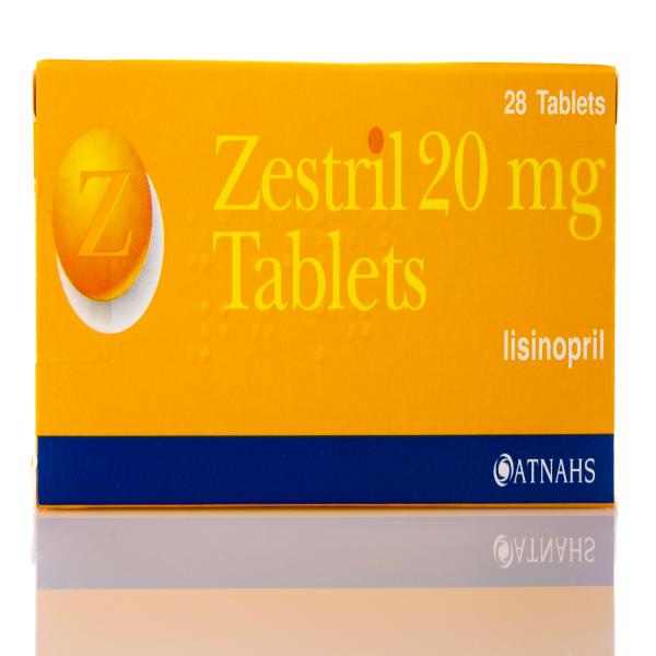 ZESTRIL 20 MG 28 TABLETS