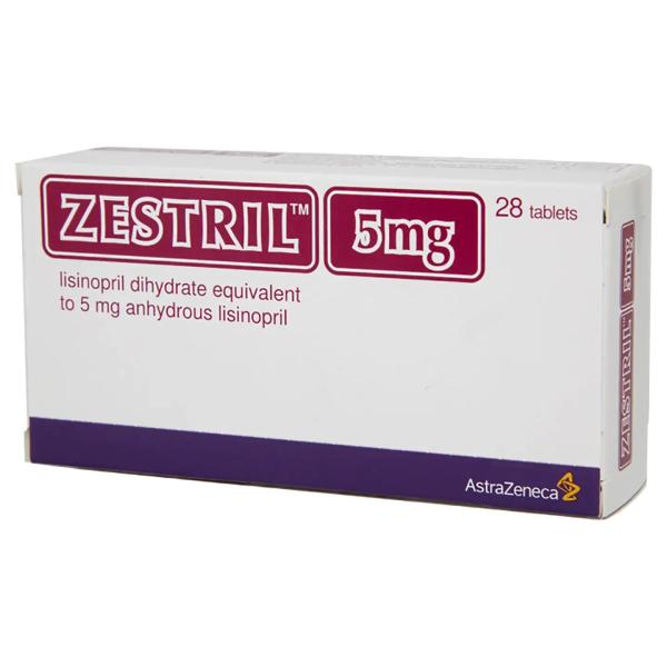 ZESTRIL 5 MG 28 TABLETS