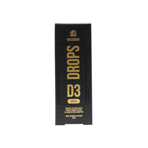 GRASSBERG VITAMIN D3 DROPS 400 IU 50 ML