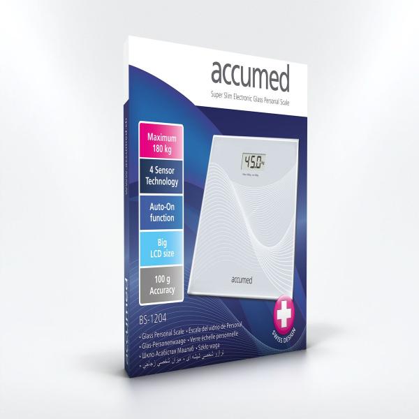ACCUMED ELECTRONIC GLASS PERSONAL SCALE BS-1204