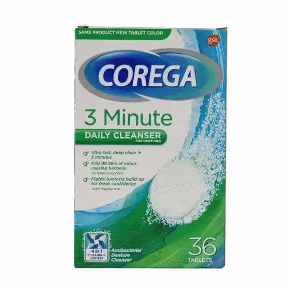 COREGA DAILY CLEANSER FOR DENTURE 36 TABLETS