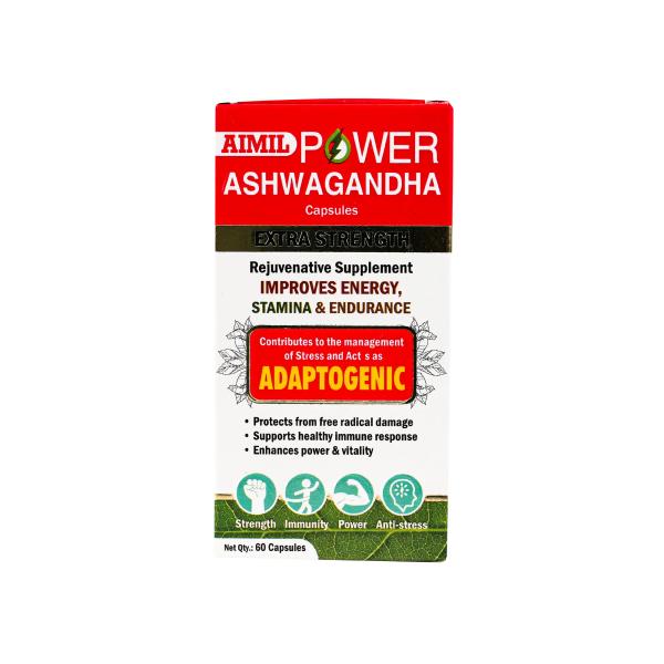 AIMIL POWER ASHWAGANDHA 60 CAPSULES