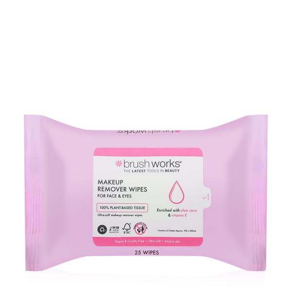 BRUSH WORKS MAKE UP REMOVER WIPES 25 PCS