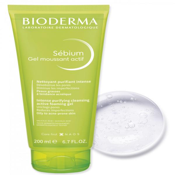 BIODERMA SEBIUM GEL MOUSSANT ACTIF 200ML
