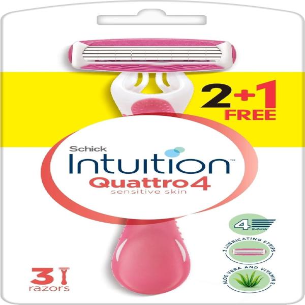 SCHICK QUATTRO DISP RAZOR WOMEN 2+1 301328700