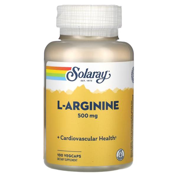 SOLARAY L-ARGININE 500 MG 100'S