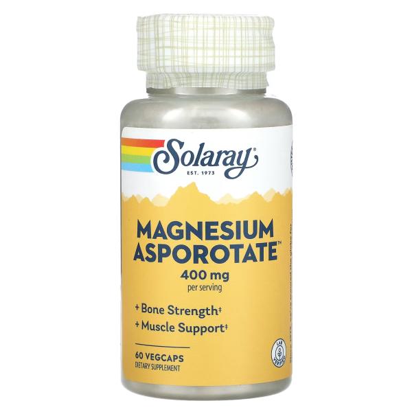 SOLARAY MAGNESIUM ASPOROTATE 400MG 60CAP