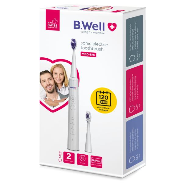 B.WELL SONIC ELECTRIC TOOTHBRUSH MED-870