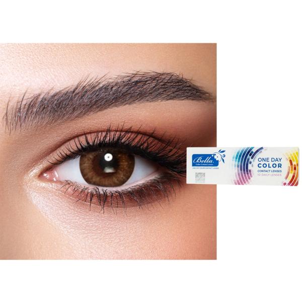 BELLA ONE DAY CONTACT LENSES (ALMOND BROWN)