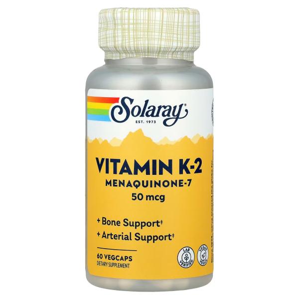 SOLARAY VITAMIN K-2 MENAQUINONE-7 50 MCG