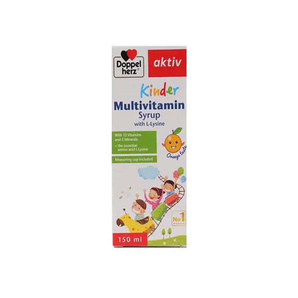 DOPPEL HERZ AKTIF KINDER MULTI VIT SYRP L-LYS 150ML