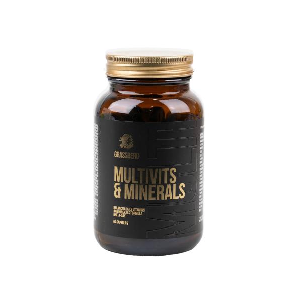 GRASSBERG MULTIVITAMINS&MINERALS 60 CAPSULES