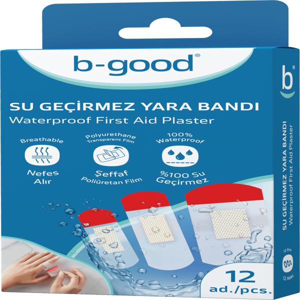 B-GOOD W/P FIRST AID STRIPS 12 PCS