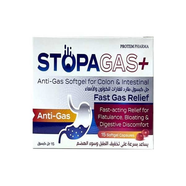STOPAGAS PLUS 15 SOFTGEL CAPS
